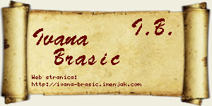 Ivana Brašić vizit kartica